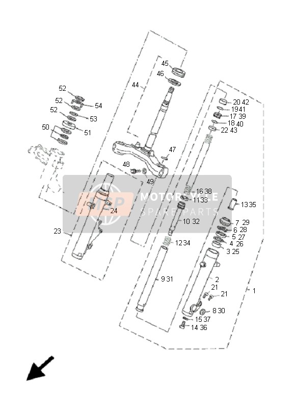 Yamaha YP125R X-MAX 2006 Steering for a 2006 Yamaha YP125R X-MAX